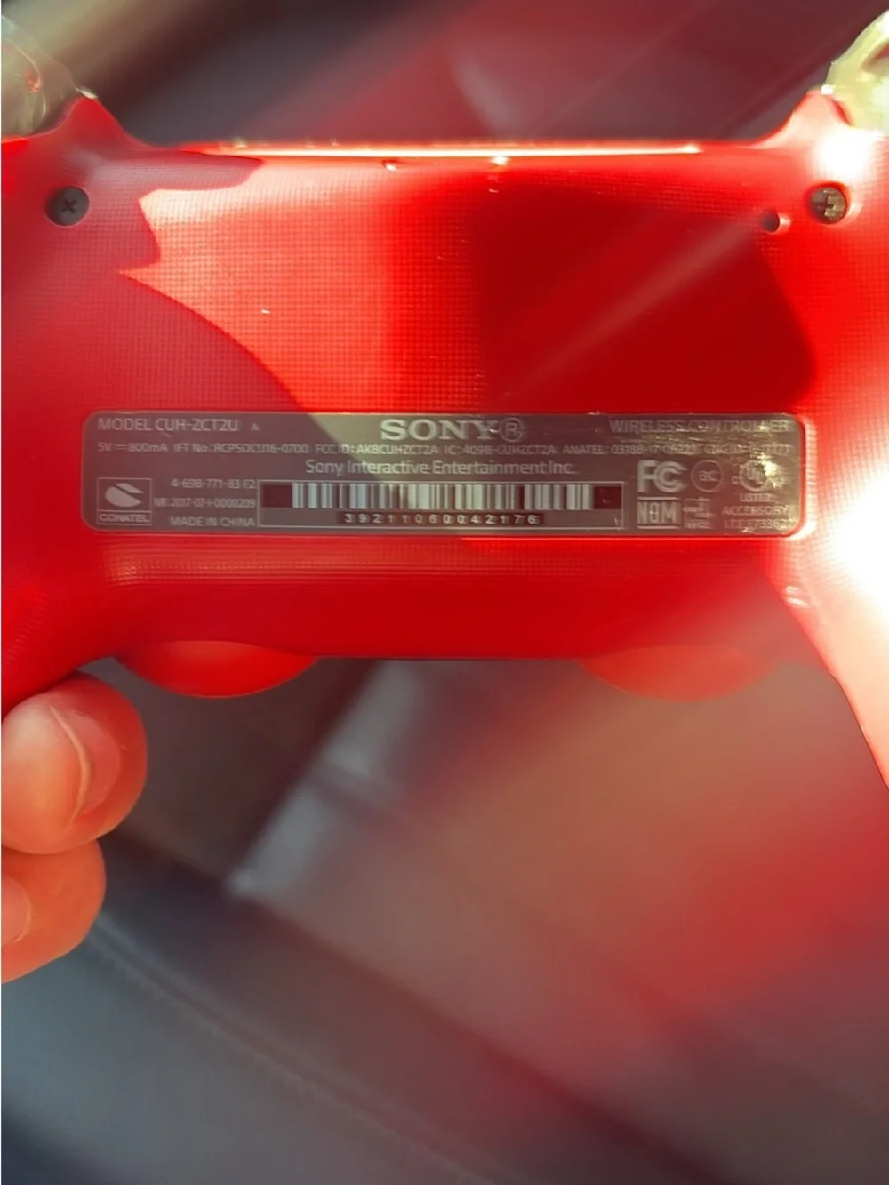 Sony DualShock 4 Wireless Controller - Red. Works great!